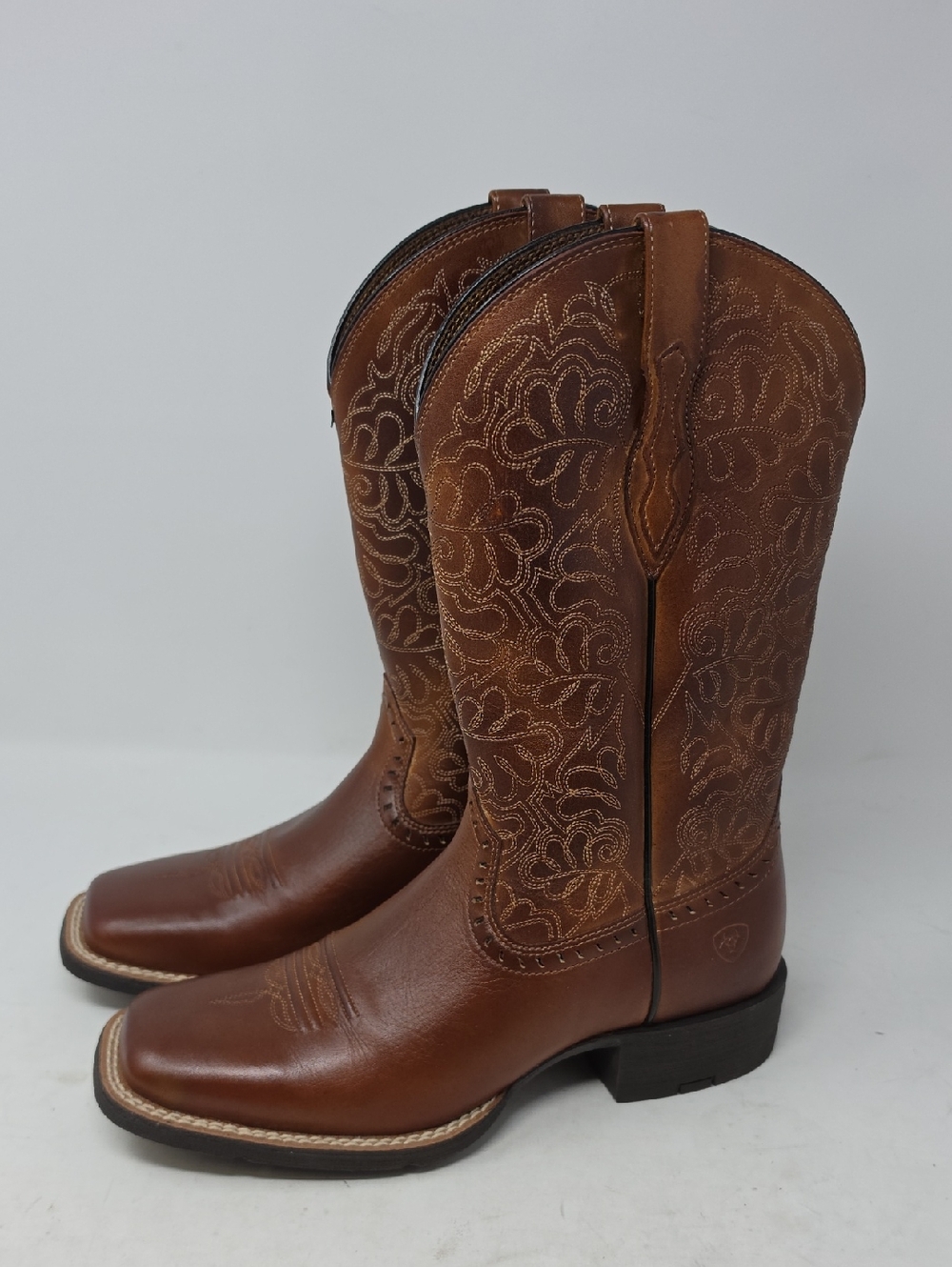 Ariat Women Round Up Remuda Performance Western Boots Broad Square Toe Size 7.5